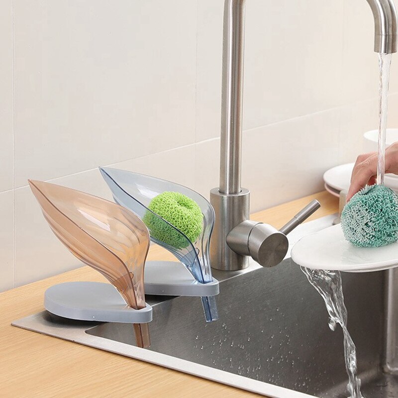 Kształt liścia mydelniczka mydło łazienkowe uchwyt danie tacka robić przechowywania mydło łazienkowe etui na uchwyt akcesoria robić łazienki gadżety robić łazienki