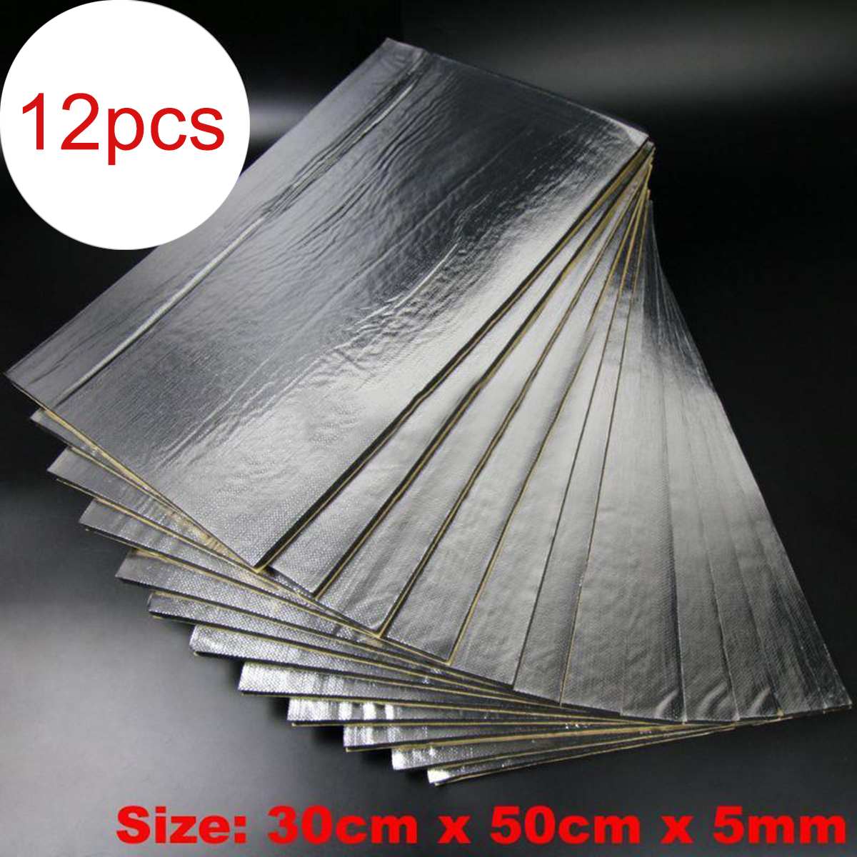 12 kpl 30cm x 50cm 5mm auton äänieristys vaimennus paranneltu auto kuorma-auto melunvaimennus äänieristys puuvilla lämpö umpisoluvaahto