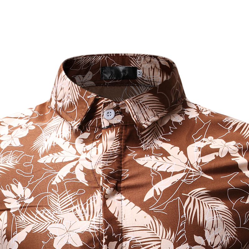 Heren strand hawaii overhemd merk korte mouwen overhemd heren plus size bloemen overhemden heren vakantie overhemd camisas xxxl