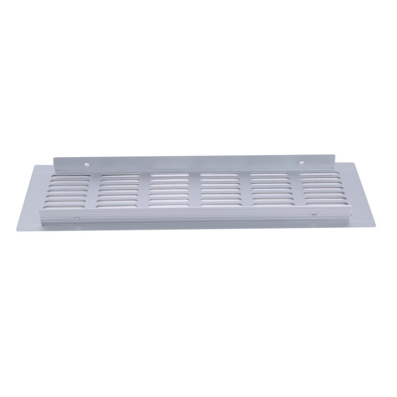 Aluminium Rechthoekige Air Vent Grille Ventilatie Cover Kast Schoen Garderobe Kast Mesh Gat Louvre Vent Home Decor Cover: L