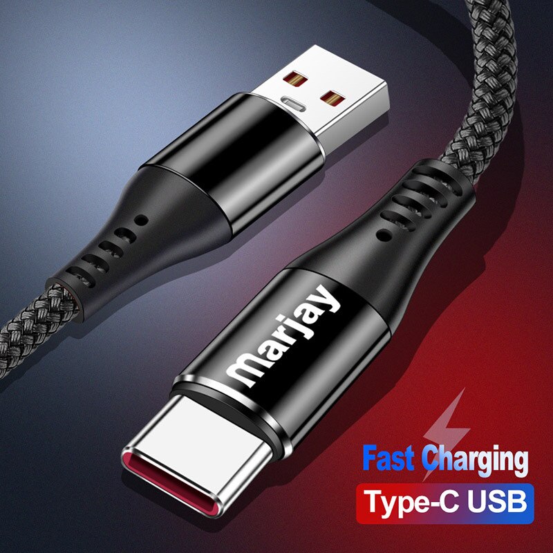 5A USB C Cable Fast Charging Data Wire Cord for Huawei P10 plus P20 pro Mate9 Samsung Xiaomi redmi 1M 2M