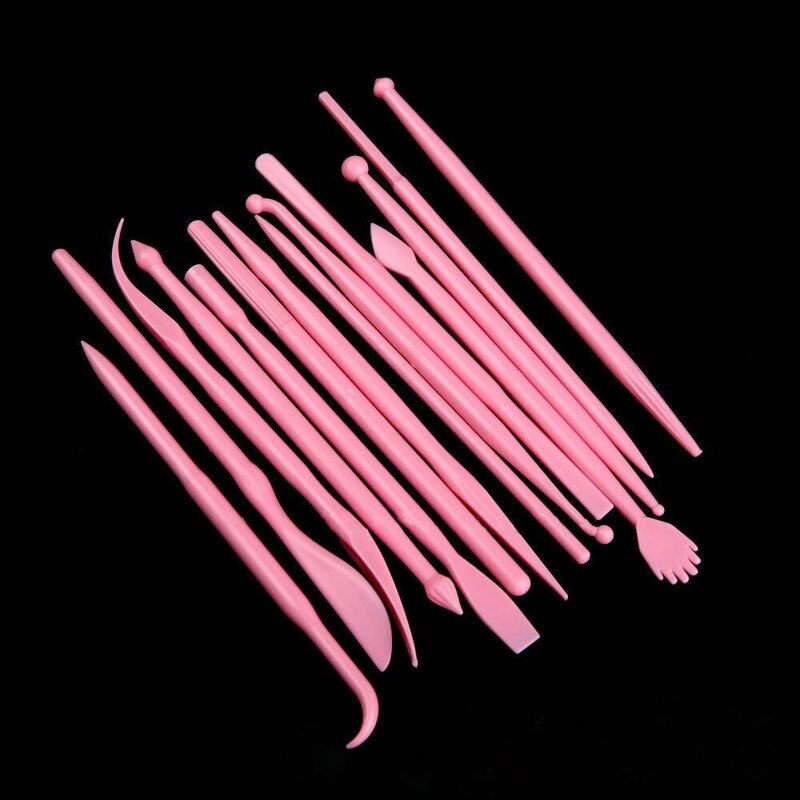 14Pcs Plastic Clay Sculpting Set Wax Carving Pottery Tools Carving Sculpture Shaper Polymer Modeling Clay Tools