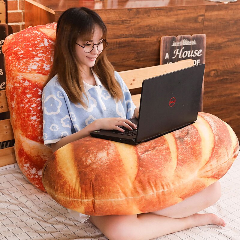 3D Simulation Bread Pillow Cushion Soft Butter Bread Shape Plush Pillows For Sofa Chair Children Birthday Home Decor Pillow