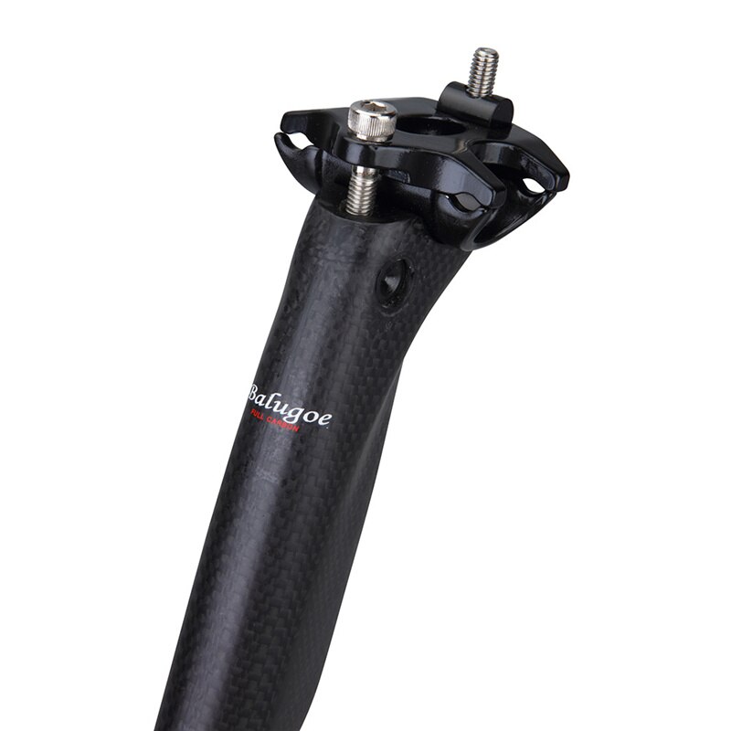 Bicycle full carbon seatpost matt 27.2 30.8 31.6x350 400mm MTB road bike flat seatpost offset
