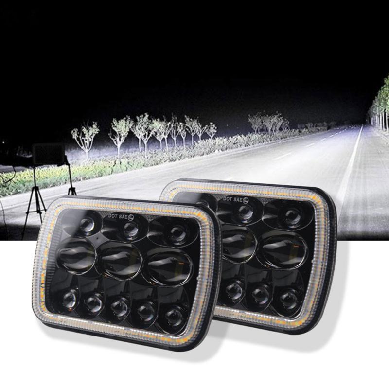 7X6 5X7 Inch 300W Led Koplampen IP67 Waterdichte Auto Licht Werk Licht Dagrijverlichting voor Jeep Wrangler Yj Cherokee Xj