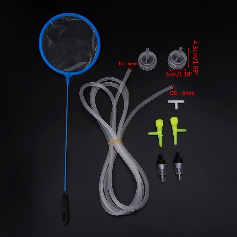 9Pcs Brine Shrimp Incubator DIY Aquarium Hatching system Cap Connection Tee Regulator Hose Check Cultivation Kit For Fish