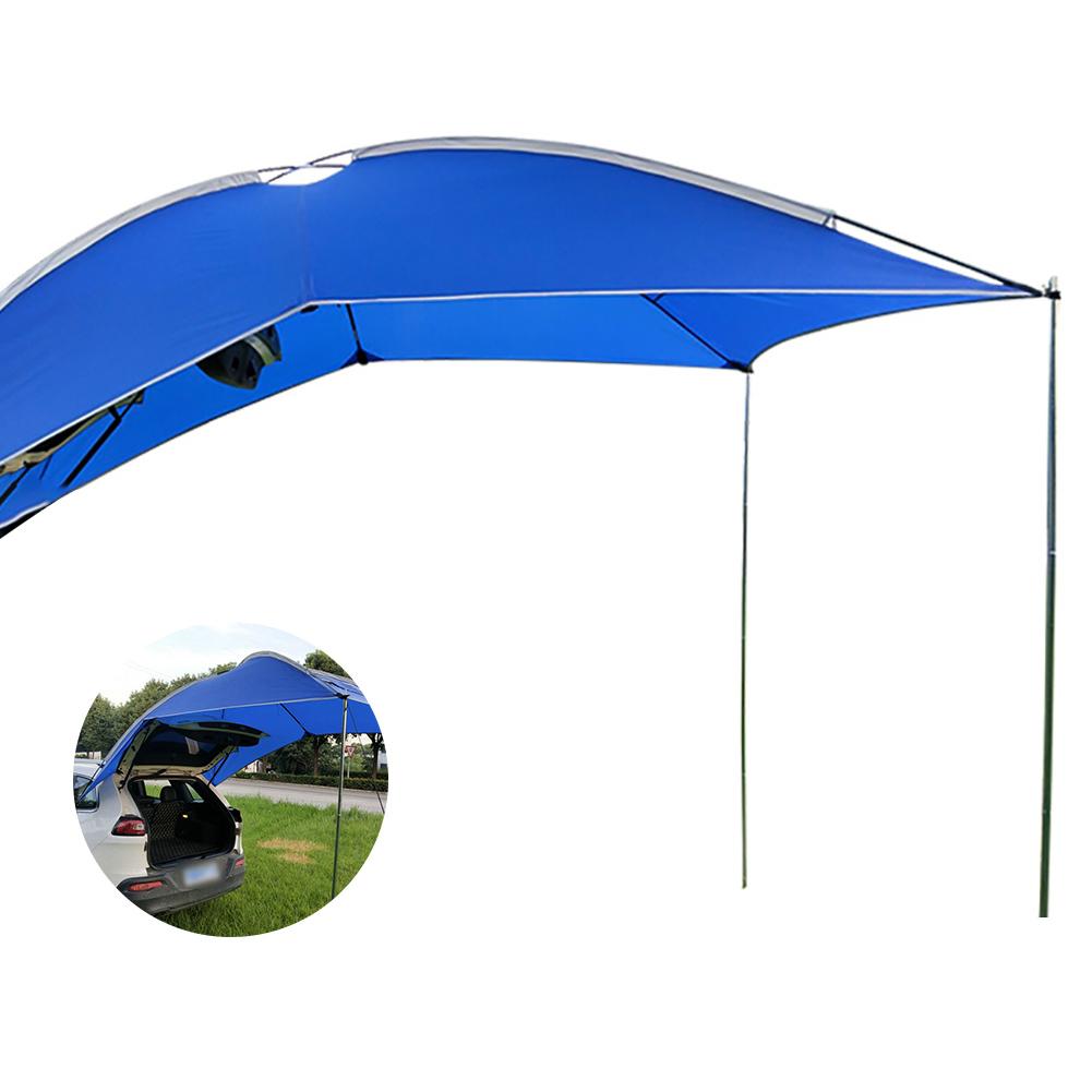 Tienda de campaña para coche, autocaravana, MPV, remolque, lágrima, sedán, Anti-uv, para playa, acampada, viaje automático, toldo de sombra: Blue