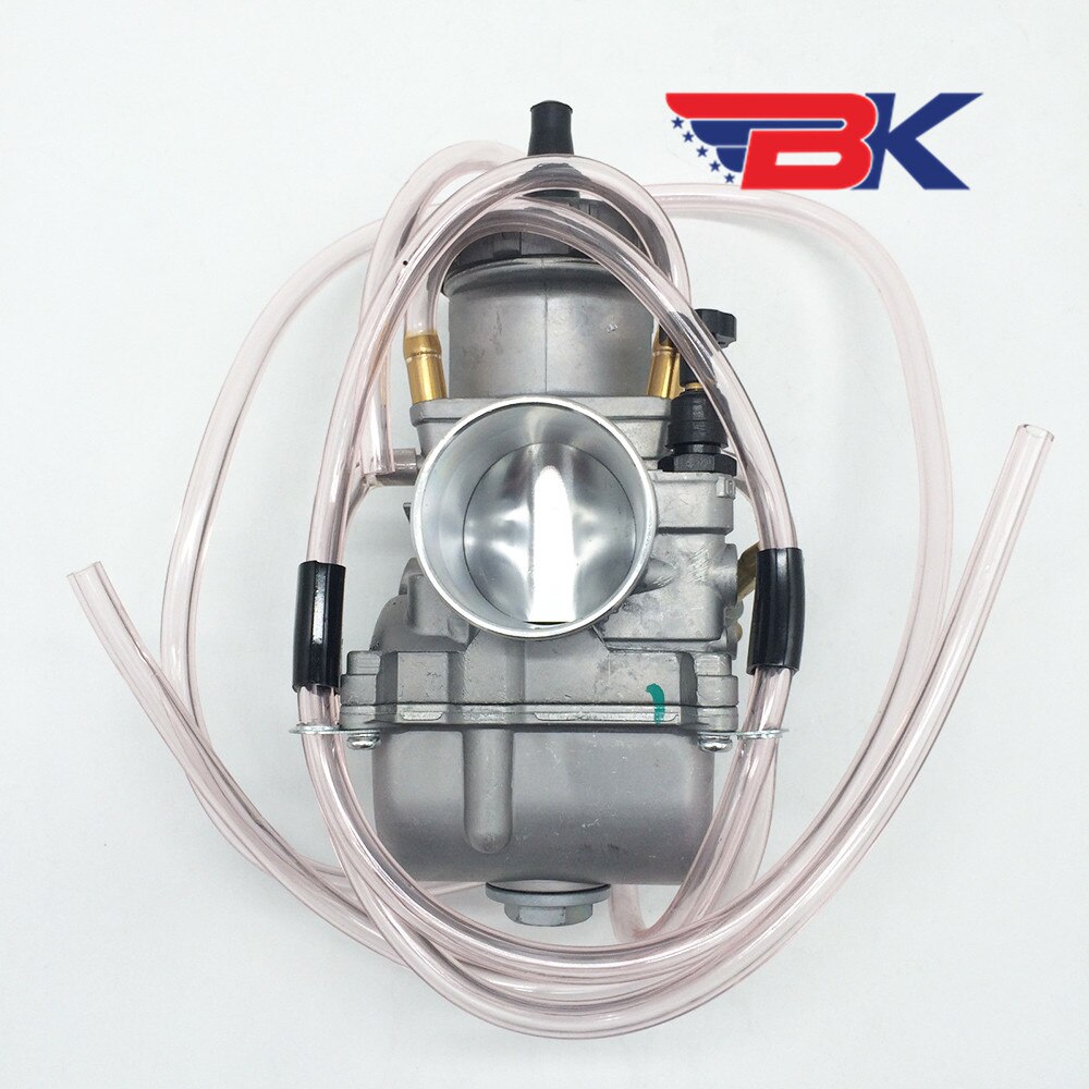 Keihin PWK PRO 42mm 42 mil Chrome Flat D Slide Carb Carburetor LT500 KX500 CR500