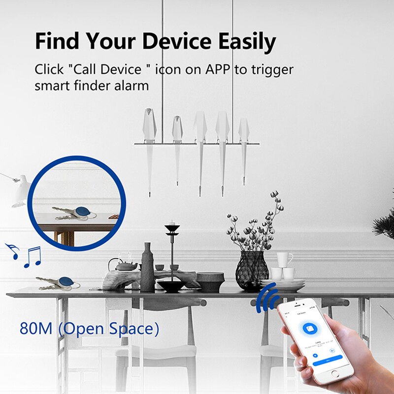 Tuya Smart Life Smart Tag Wireless Bluetooth-compatible Tracker Child Bag Wallet Key Finder Locator Anti Lost Alarm Tracker