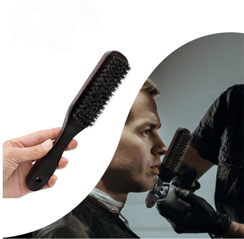 Barba de cerdas de jabalí cepillo peine para el pelo cepillo alisador de barba hombres cepillo de afeitar peine rizador de pelo de barba Peinador rápido para hombres