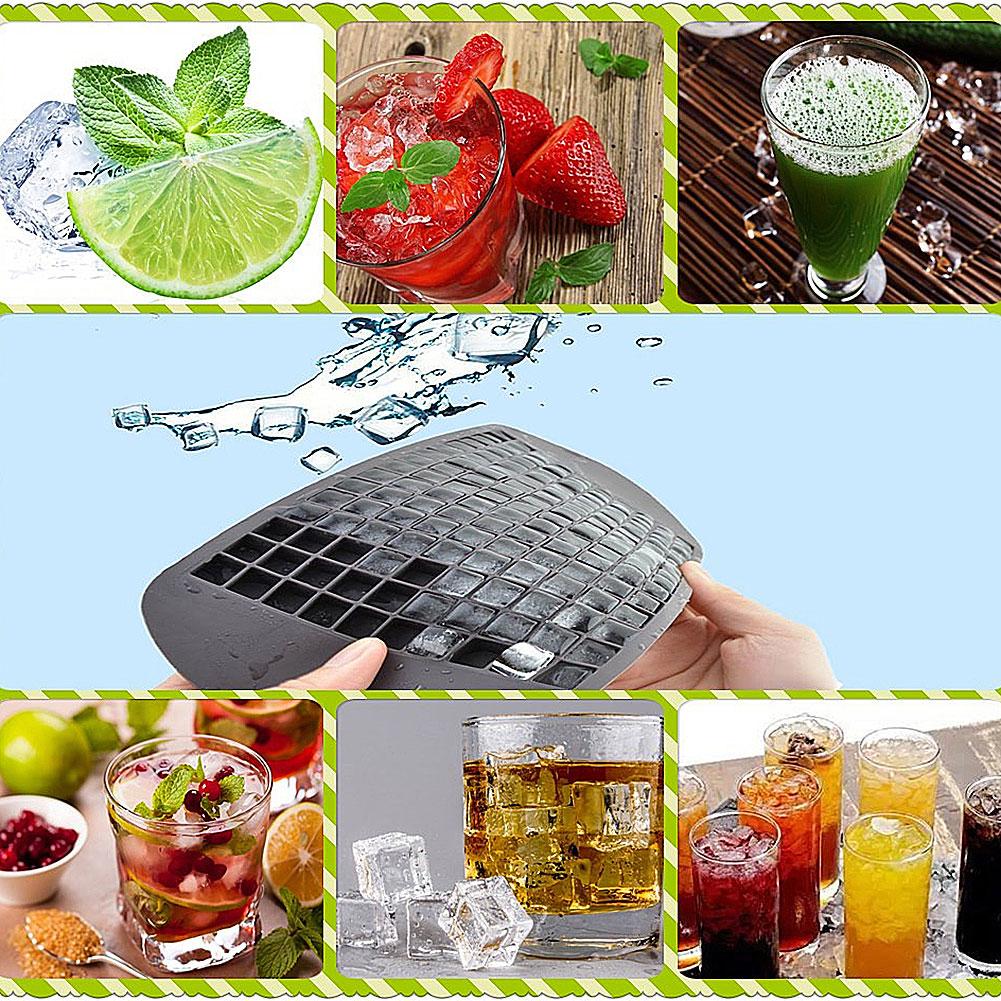 160 Grid Mini Square Ice Square Tray Manufacturer Food Grade Silicone Ice Mold Puddings Makers Chocolate Cake DIY Baking Tools