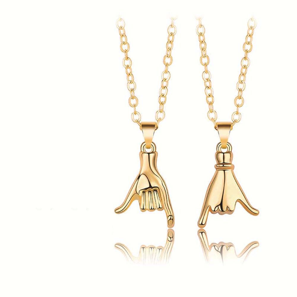 2 Stuks Paar Little Vinger Greep Handen Ketting Bijpassende Lover Promise Magnetische Dolfijn Vriendschap Ketting Valentijnsdag Sieraden: 06