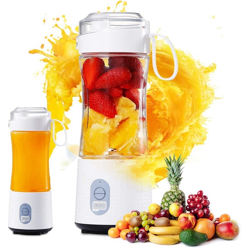 Draagbare Blender Persoonlijke Grootte Blender Voor Smoothies, Sap En Shakes, Mini Blender Met 4000Mah Oplaadbare Batterij