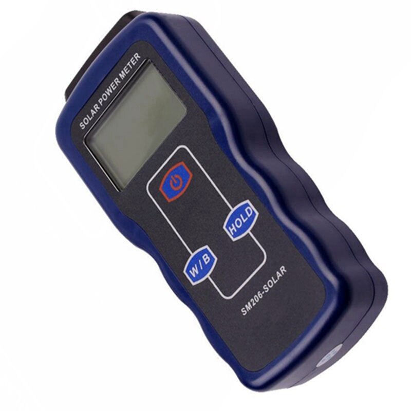 Solar Power Meter High Precision Light Meter Solar Radiation Tester Optical Solar Research Glass Light Intensity Data Peak Hold