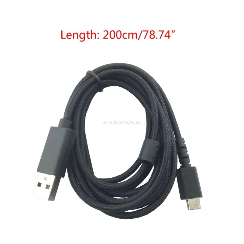 Vervanging Usb Gevlochten Kabel Data Snoer Draad Voor Logitech G915 G913 Tkl G502 Toetsenbord 200Cm Sync Oplaadsnoer Vervangingen