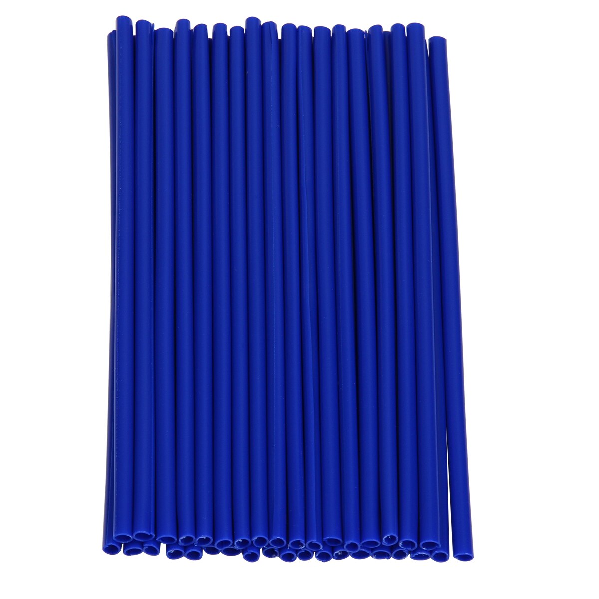 36 pièces/pack moto vélo couverture de roue coloré Motocross jantes peaux parle protecteur vélo garde enveloppes Kit universel décor: Blue
