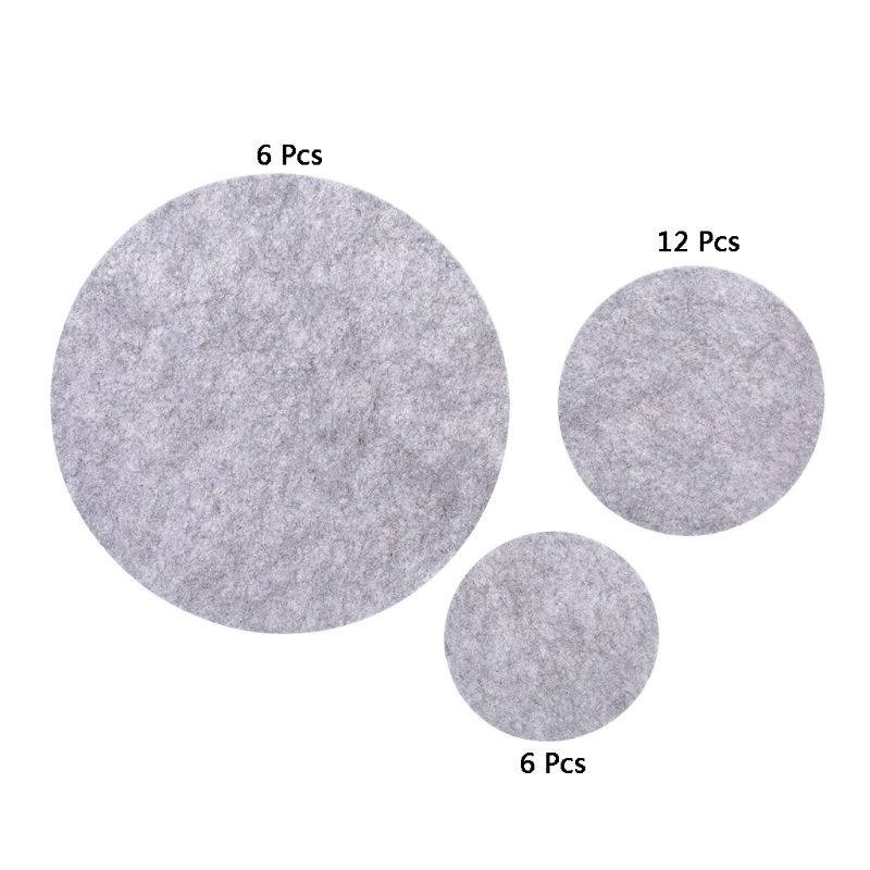 Set  of 24 mjuka filtplåtavdelare 3 storlekar pan separator pads köksredskap bakeware kruka staplingsskydd maträtt repskydd