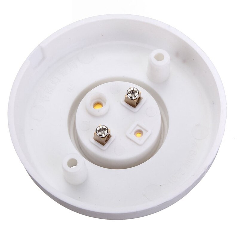 E27 socle en plastique rond vis ampoule lampe support de douille blanc