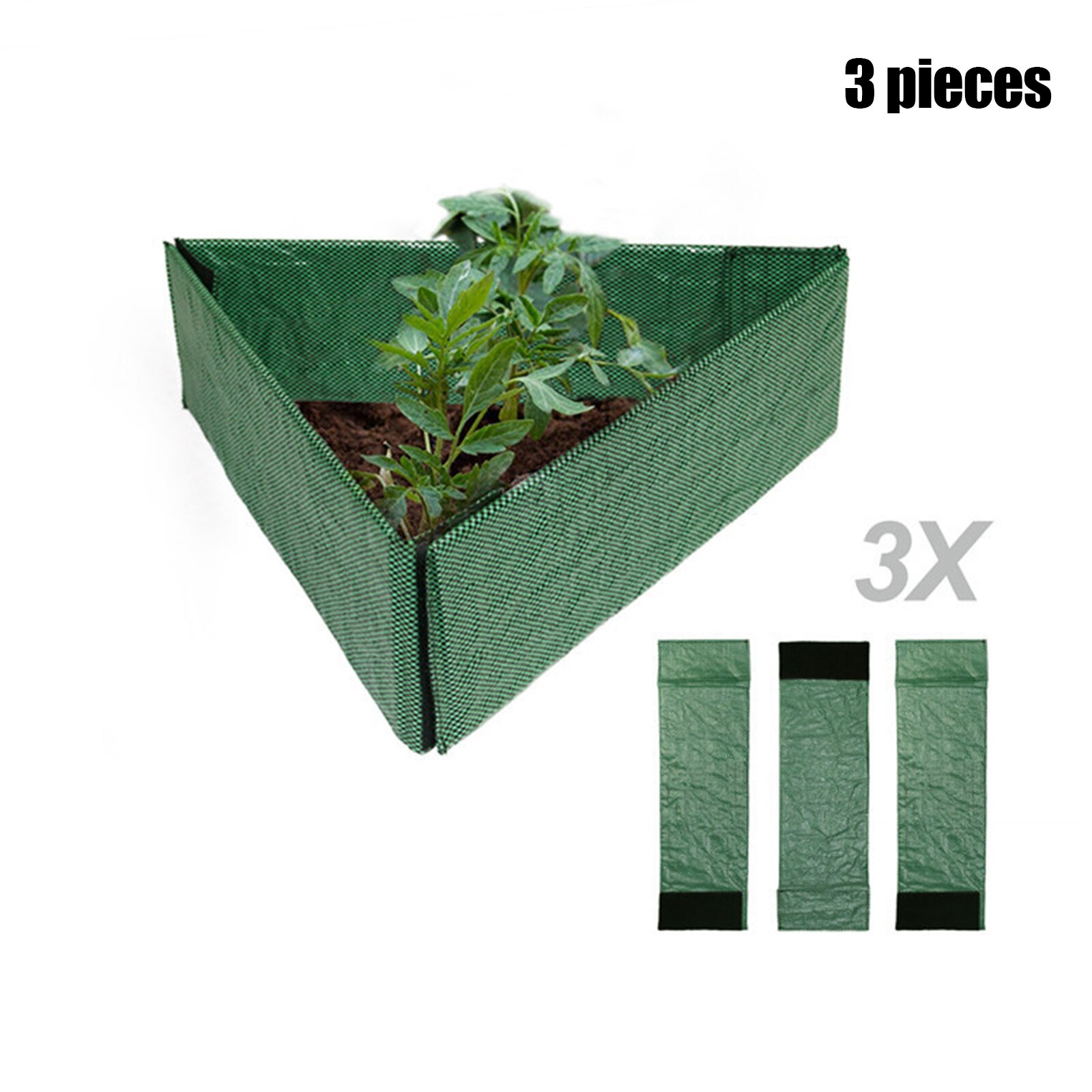 Garden Edging Border Self-assembly Landscape Plants Bed Holder Plates Inserting Terrace Board Edging for Outdoor 15*50cm XHC88: Three  piece