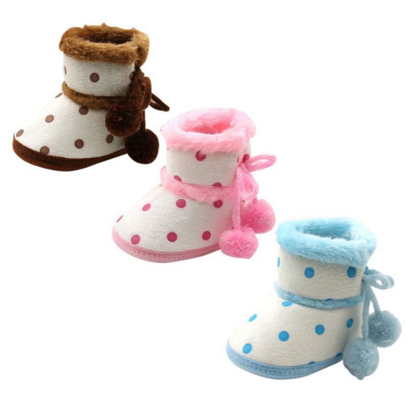 Neugeborenen Baby Nicht-Unterhose Stiefel Winter Schnee Schuhe Weichen Boden Kleinkind freundlicher Mädchen Mokassin Warme Schuhe 0-18M