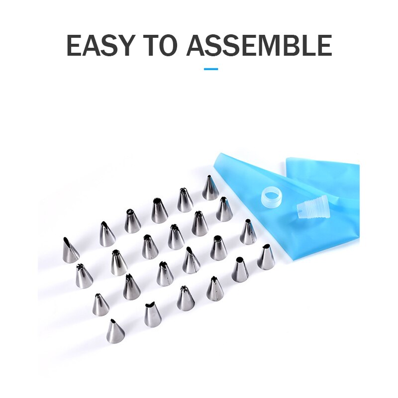 Cake Decorating Tools Set 32pcs/set Cake Turntable Non-stick Cake Pan Confectionery Nozzles Baking Tools For Cakes