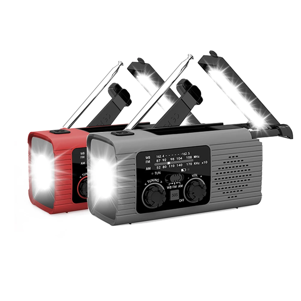 4000 mah mit Licht Radio LED nicht licht draussen Camping Radio Solar- Ladung Radio tragbare USB nicht licht