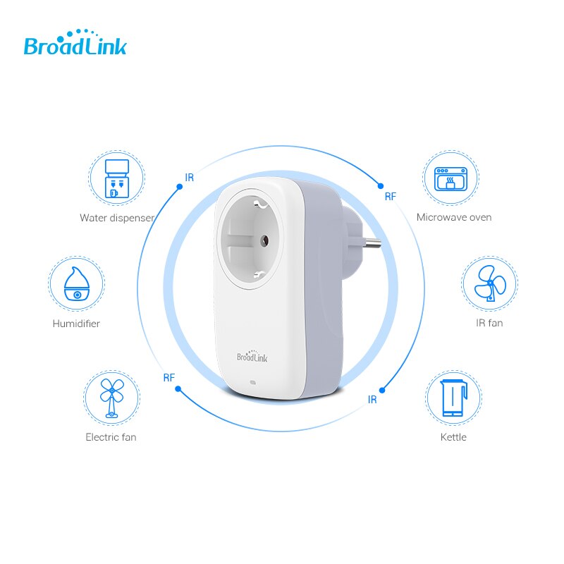 Broadlink SP4L Eu Smart Socket Met Nachtlampje Timing Controle, Bestcon SCB1E Wifi Draadloze Afstandsbediening Workon Alexa Googlehome