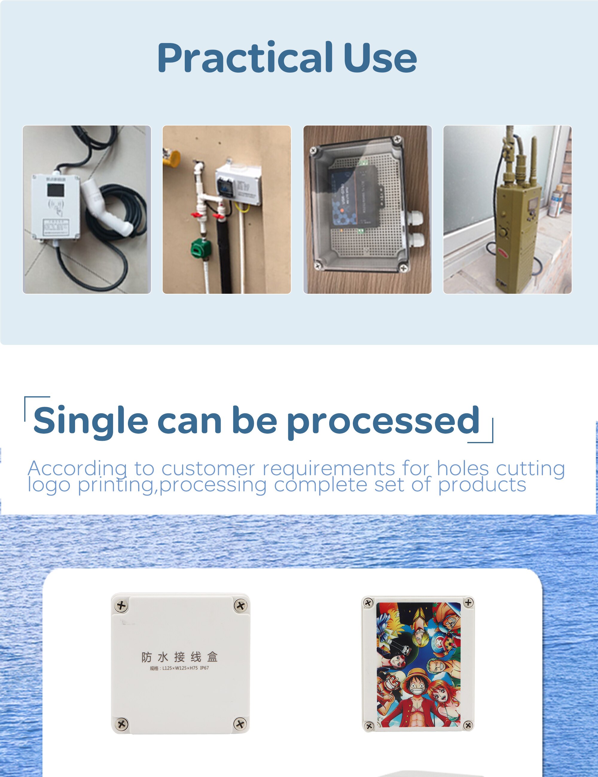 IP67 Transparent Lid Junction Box Waterproof Plastic Enclosure Box Electronic Project Instrument Case ABS Outdoor Housing