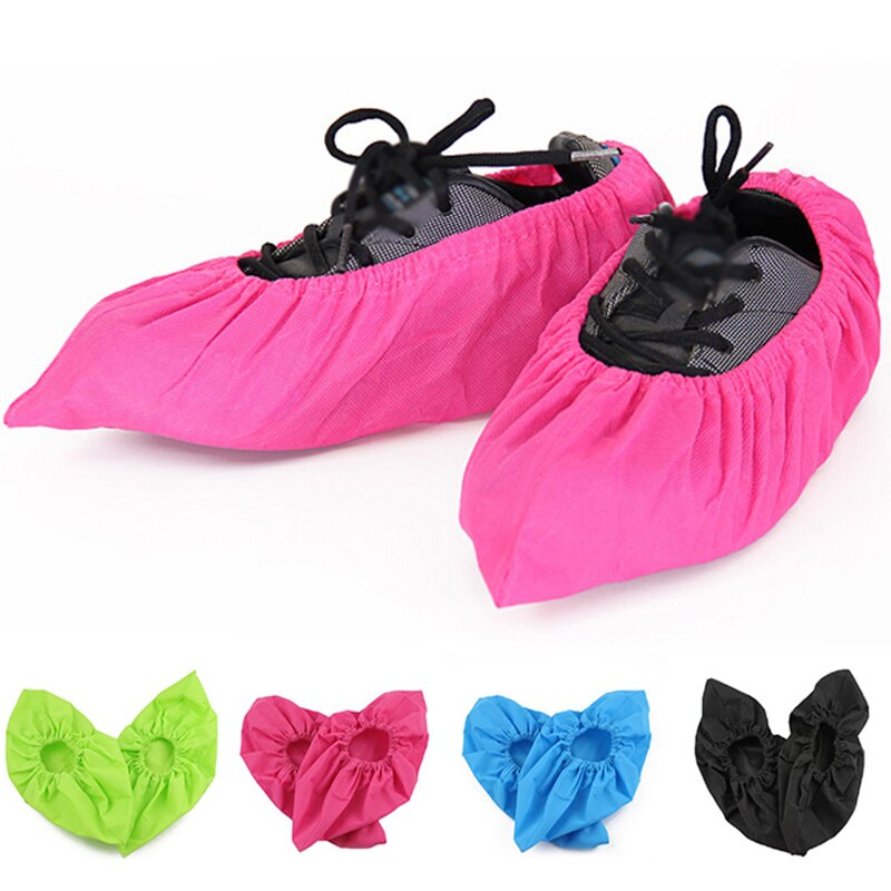 Thick Non-woven Shoe Covers Anti-static Anti-slip Washable Overshoes Protector Rubber Boots Shoe Case Accessories