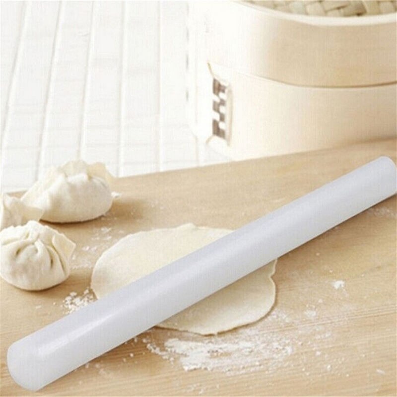 Non-stick Glide Fondant Rolling Pin Fondant Taart Deeg Roller Decorating Cake Ambachten Bakken Koken Tool Wit 23Cm