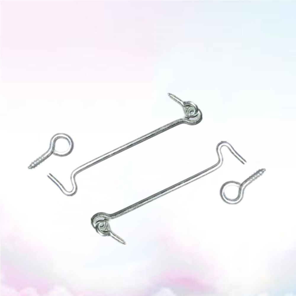 A Pair of Hardware Window Hook Window Brace Galvanizing Cabin Hook Latches Lock Shed Catch Silent Holder