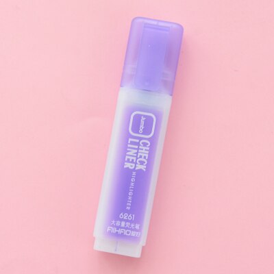 6pcs/pack Fluorescent Highlighter Marker Multi-Color Highlighter Pen Marker Paint Pens Set Stationery Office School Supplies: purple 6pcs