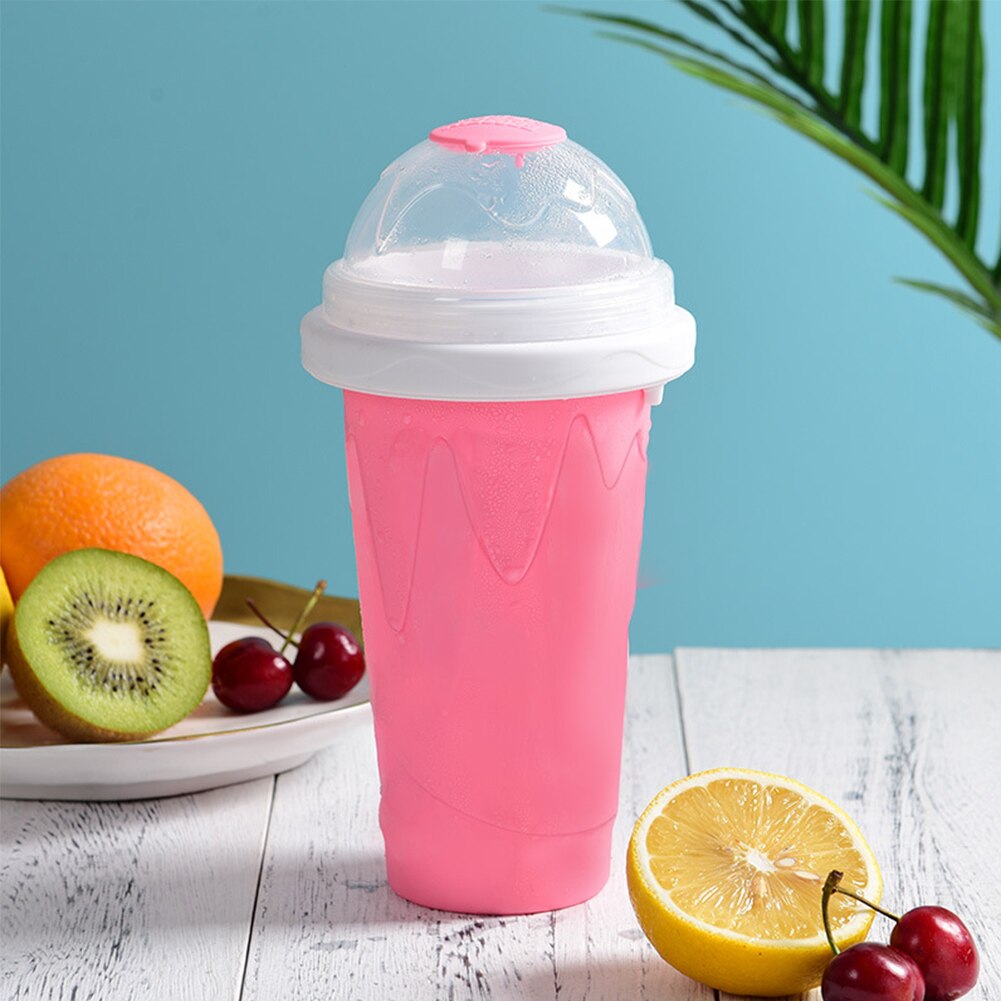 Slush Smoothie Cup Reusable Mug Cooling Maker Quick Frozen Magic Squeeze Ice Cream DIY Durable Milkshake Tool Pinch Homemade