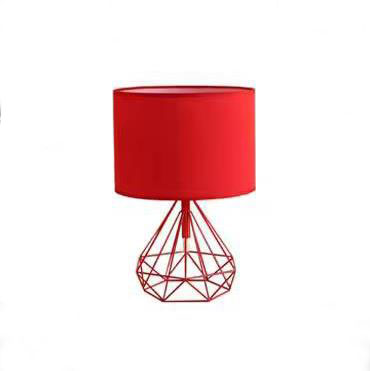 nordisch retro Geometrische schreibtisch lampe Gold Schwarz Weiß Hohl Diamant Tuch schatten Tisch Lampe Schlafzimmer Wohnkultur Leuchten