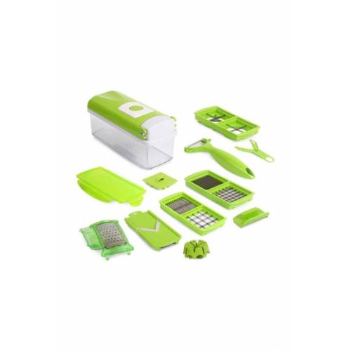 Nicer Dicer Plus 17 Piece Kitchen Chopper Tool Vegetable Cutter Slicer Vegetable Fruit Peeler Ginger Chopper Parçalayııcı