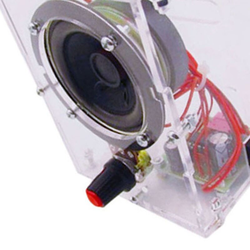 5W Mini Electronic Transparent Speaker Box DIY Kit Sound Amplifier Music Audio