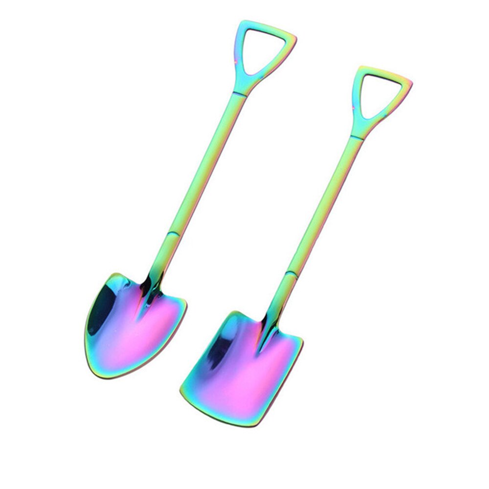 Coffee Spoon Ice Cream Spoon Tableware Stainless Steel Decoration Kitchen Bar Supplies Retro Shovel Tea Spoon