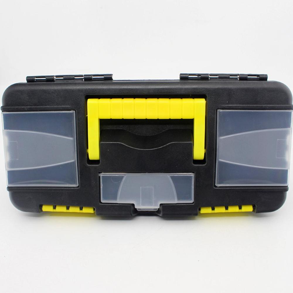 10 Inch Toolbox Hardware Tool Storage Box ABS Plastic Tool box Multifunctional Instrument Parts Sorting