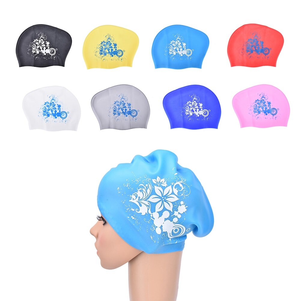 100%  latex silikone svømmehætte til langt hår kvinders vandtætte svømmehætter damer dykkerhætte hat til børn garras casquette