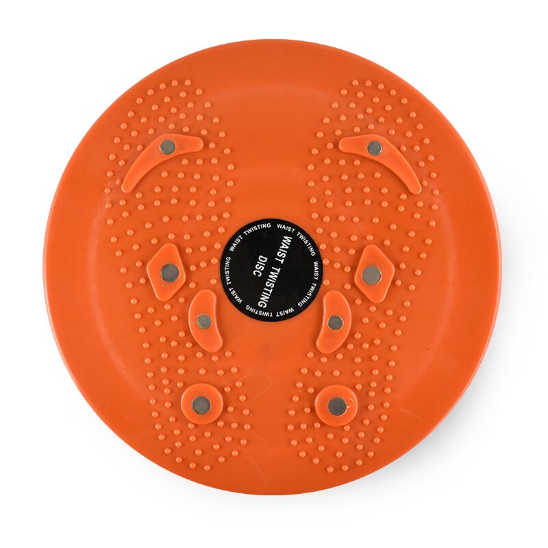 Waist Twisting Disc Balance Board Fitness Equipment for Home Body Aerobic Rotating Sports Magnetic MassagePlate Exercise Wobble: Orange