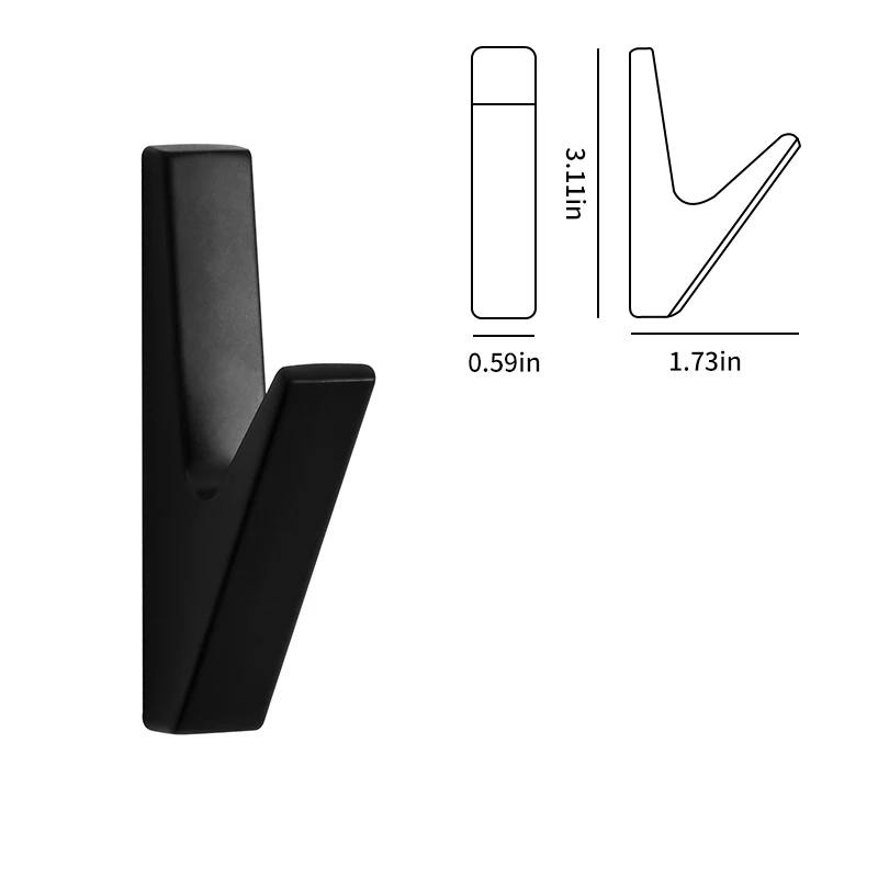 Ganchos de parede autoadesivos de metal fosco, acessórios de banheiro, ganchos de casaco, toalha, criativo para chave, chapéu, bolsa, gancho decorativo para casa: Luz amarela