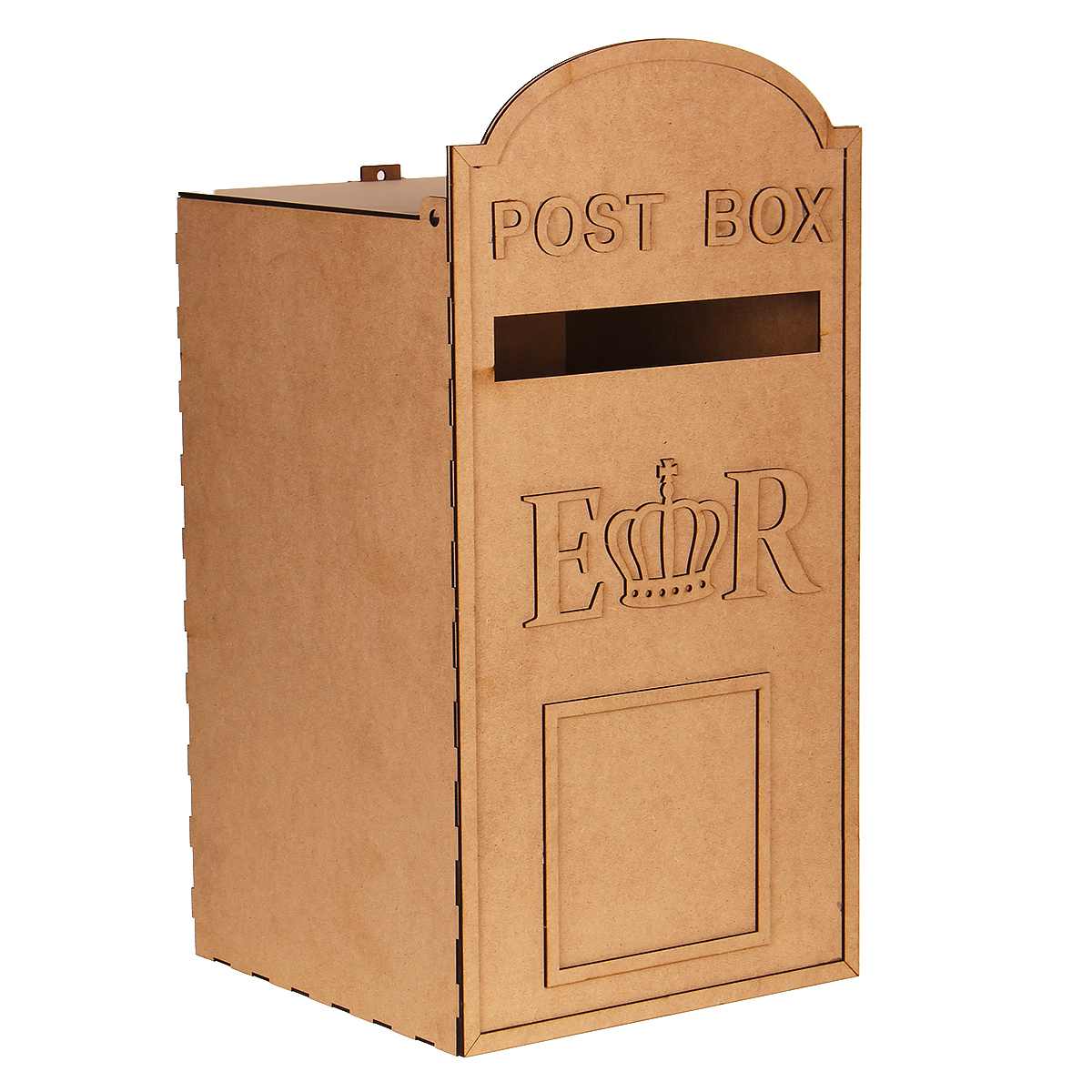 königlich Post Gestylt Hochzeit Post Kasten Holz DIY Postfach Hochzeit Karte Kasten Geschnitzt Party Hochzeiten Dekoration Zubehör + schlüssel