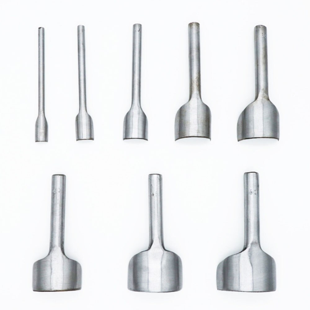11pcs/set 5-50 mm Half Round Leather Cutter Leather craft tools semicircular punch cut for Belt Wallet Leather Punch DIY tool