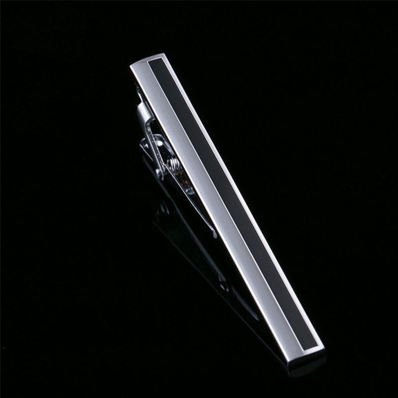 Luxury Tie Clip Men Classic Sliver Business Tie Bar Simple Clasp High-end Necktie Clips Pin for Mens Accessories