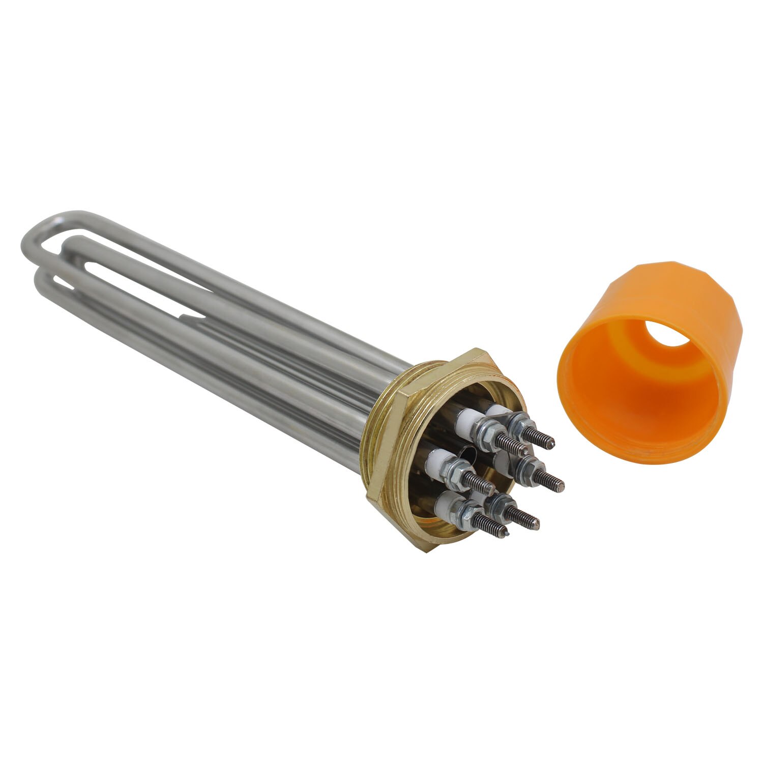 tubular heater flange heating tube immersion water heater rod 1pc heating element for controller constant temperature electric