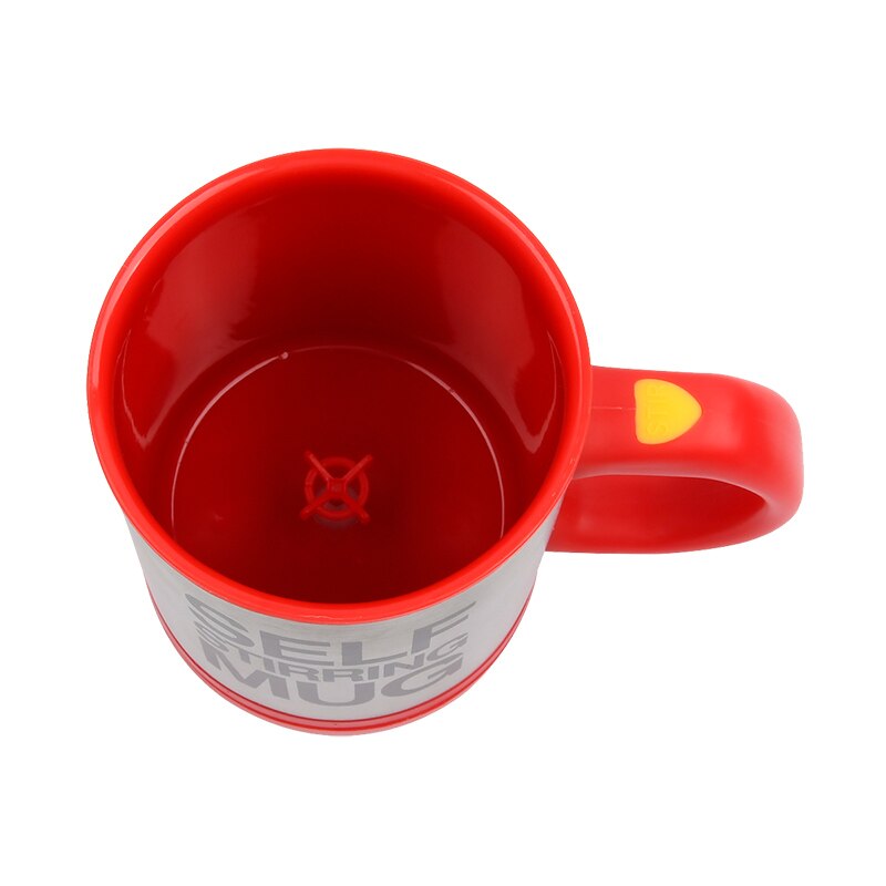 400ml kaffemuggar automatisk självrörande mugg rostfritt stål mjölk te mix kopp elektrisk lat dubbelisolerad smart mugg kopp