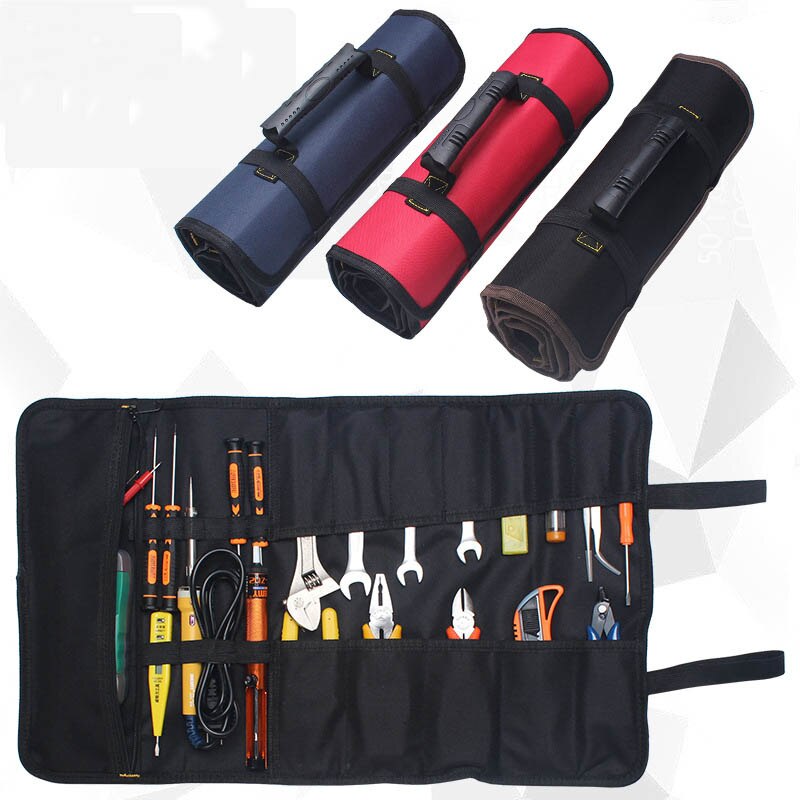 ZK30 Vouwen Roll Zakken Voor Tool Multifunctionele Tool Zakken Praktische Handgrepen Oxford Canvas Beitel Tool Instrument Case