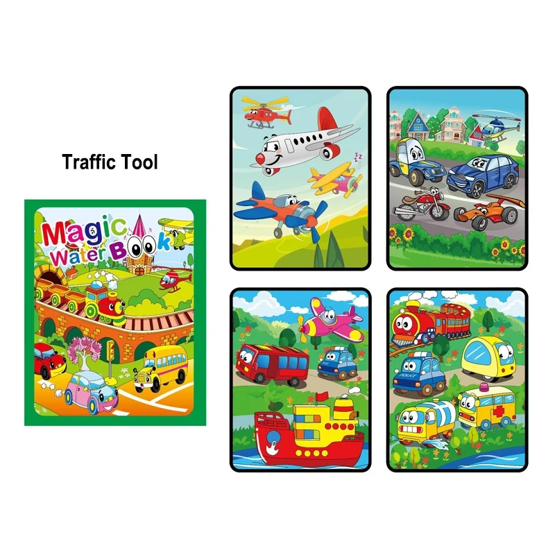 Libro mágico de pintura al agua para niños juegos Montessori libros para colorear juguetes educativos para bebés de 1 a 3 años: Chocolate