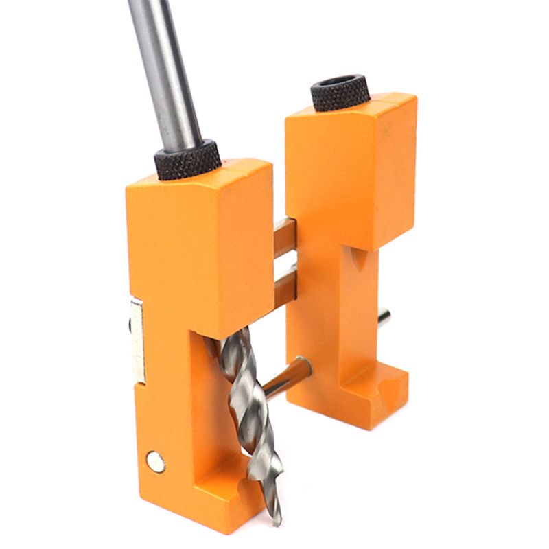 Adjustable Pocket Hole Drill Guide Kit Width Angle Drilling Jig System Bits Doweling Punch Locator Woodworking Double