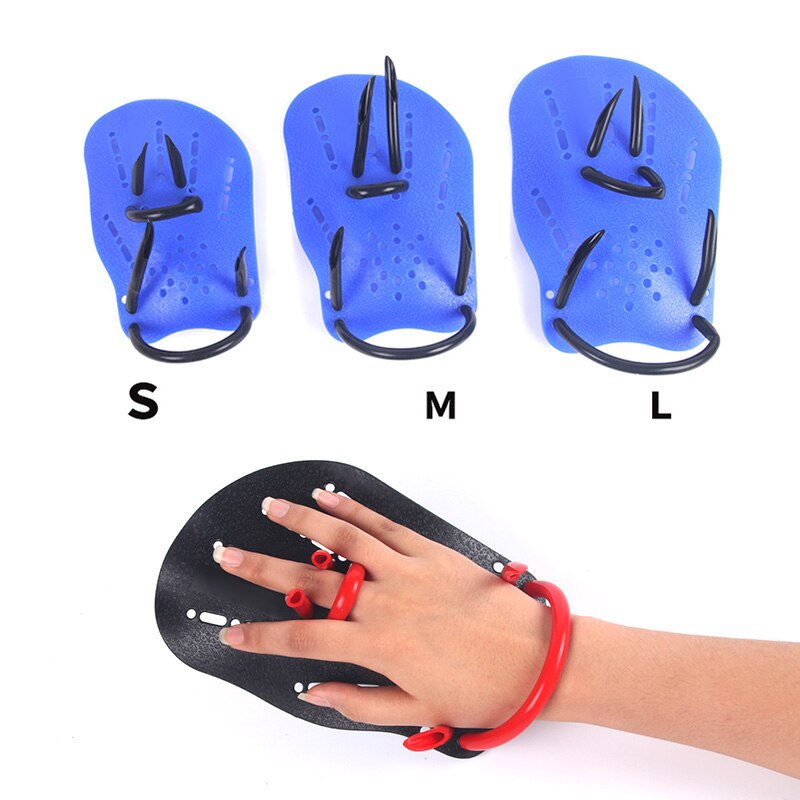 Swimming Paddles Training Silicone Hand Gloves Padel Fins Flippers For Adults Kids Swim Gear DX88